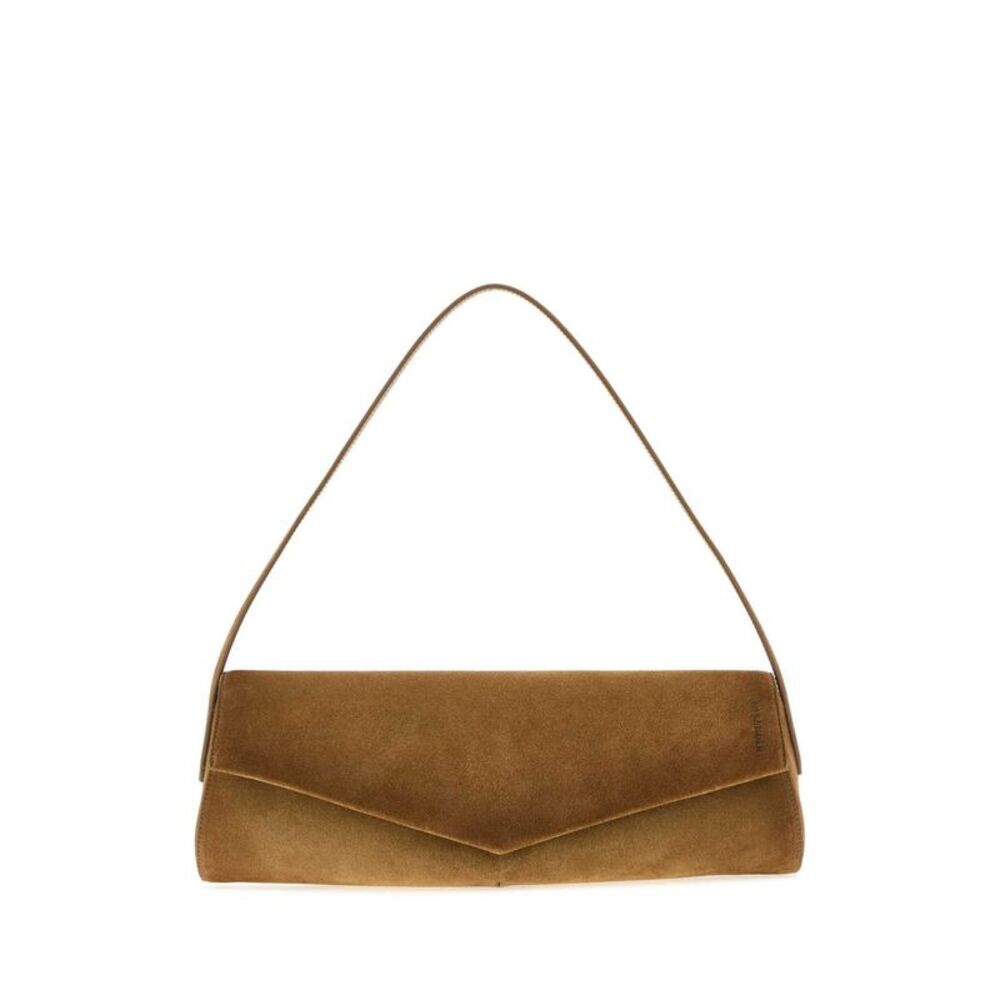 Jil Sander Women Beige Suede Kante Shoulder Bag